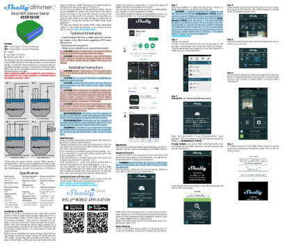 Shelly Dimmer 2 Anleitung
