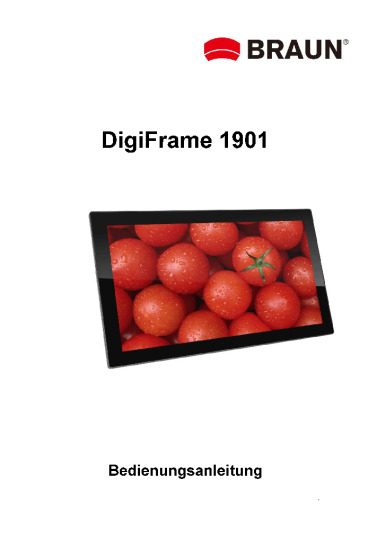 Braun DigiFrame 1901 Anleitung