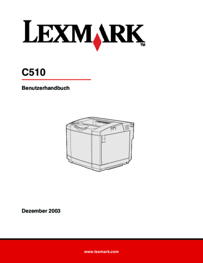 Lexmark C510 Anleitung